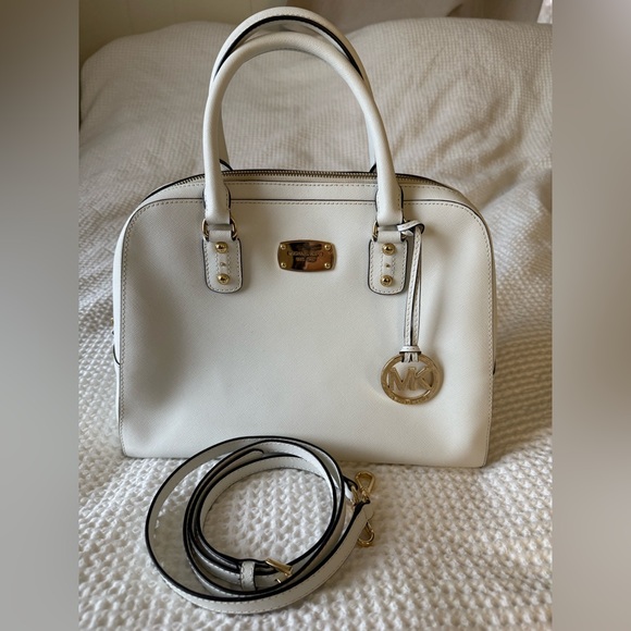 Michael Kors Leather Bag Satchel - Picture 1 of 16